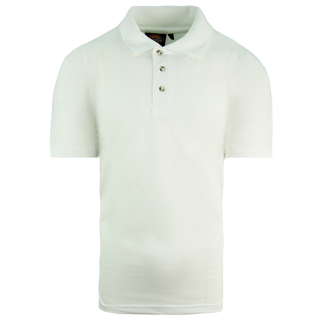 Dickies Mens White Polo Shirt