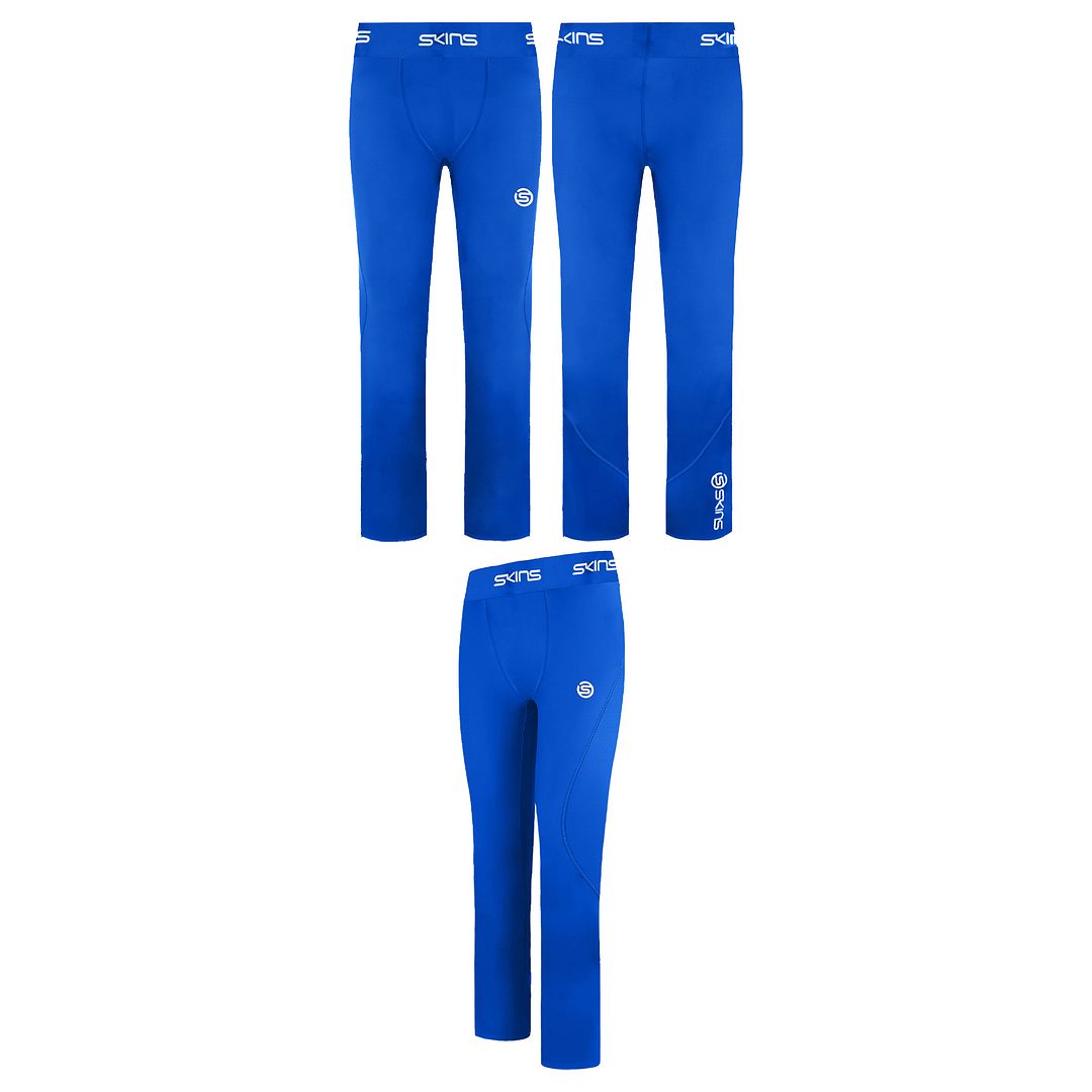 Skins Series-1 Stretch Waist Bright Blue Mens Leggings