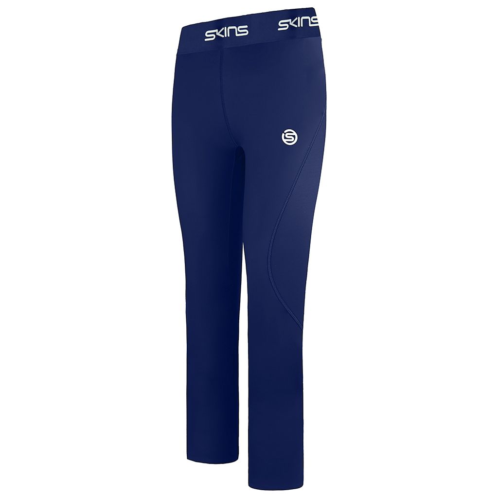 Skins Series-1 Stretch Waist Navy Mens Leggings