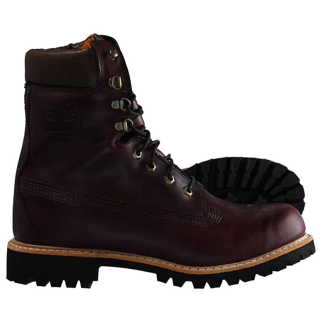 Timberland 8inch Red Mens Boots