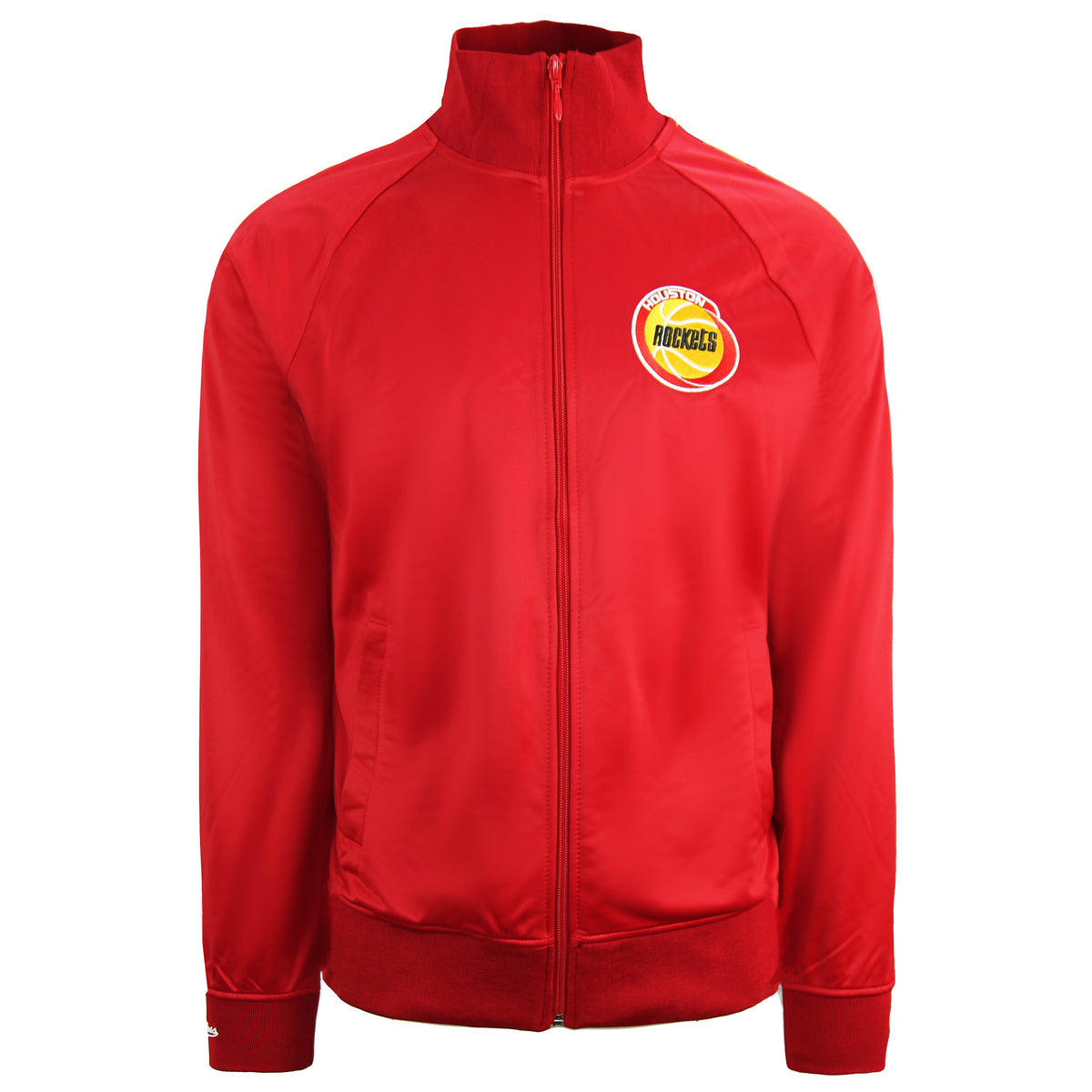 Mitchell & Ness Houston Rockets Mens Red Track Jacket