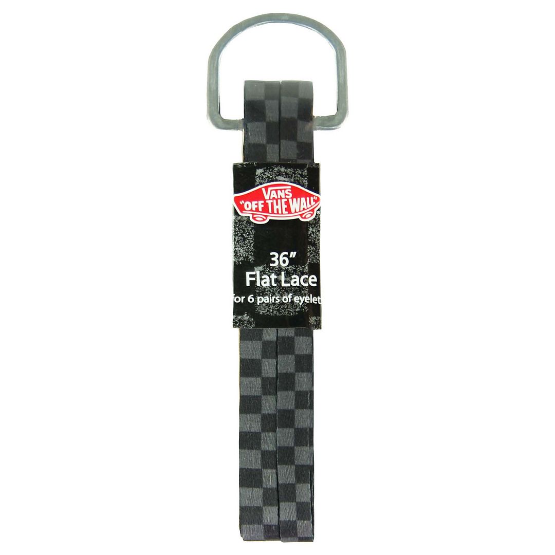Vans Off The Wall 36" Checkered Black Flat Laces