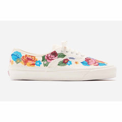 Vans Authentic Needlepoint 44 DX Floral White Mens Shoes