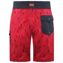 Vans Off The Wall Palm Print Mens Red/Navy Shorts