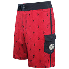 Vans Off The Wall Palm Print Mens Red/Navy Shorts