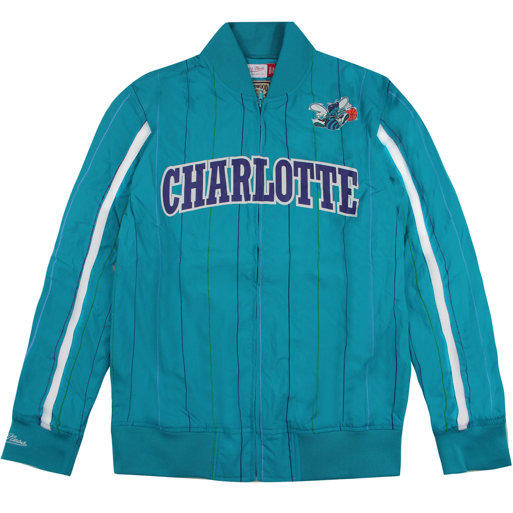 Mitchell & Ness Hook Shot Warm Up Jacket Charlotte Hornets NBA Track Top