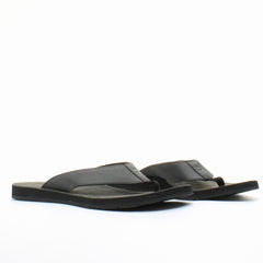 Timberland Wild Dunes Black Leather Slip On Mens Flip Flops A18Y1