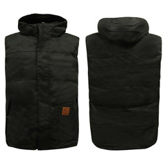 Reebok Black Hooded Gilet - Mens