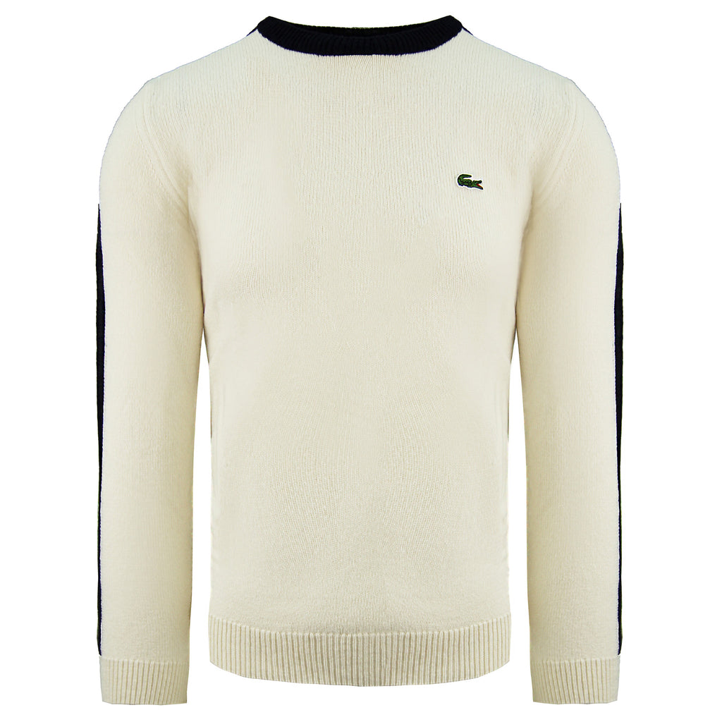 Lacoste Wool Mens White Sweater