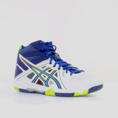 Asics Gel-Task White Blue Synthetic Mens Lace Up Trainers B506Y 0142