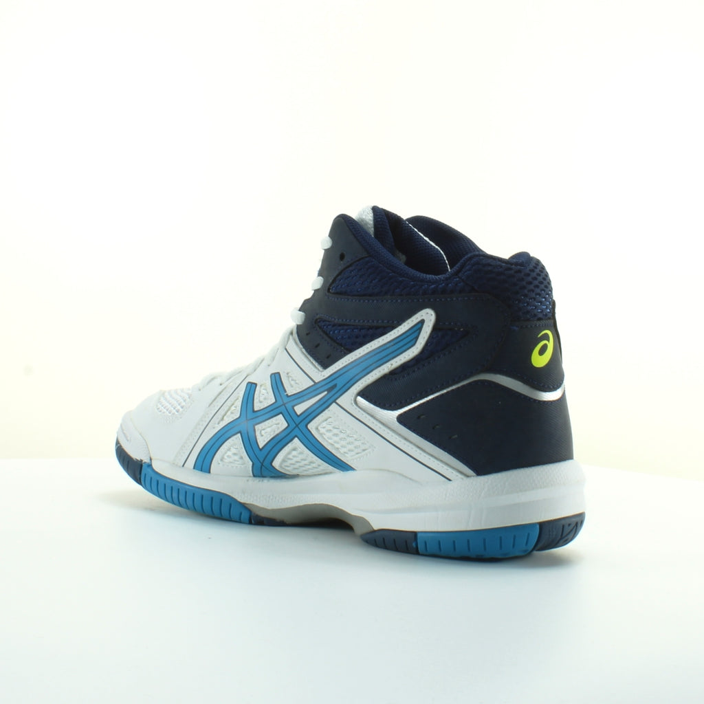 Asics Gel-Task White Blue Synthetic Mens Lace Up Trainers B506Y 0143