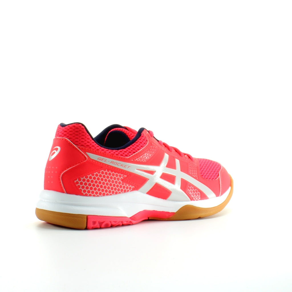 Asics Gel-Rocket 8 Pink Synthetic Womens Lace Up Trainers B756Y 700