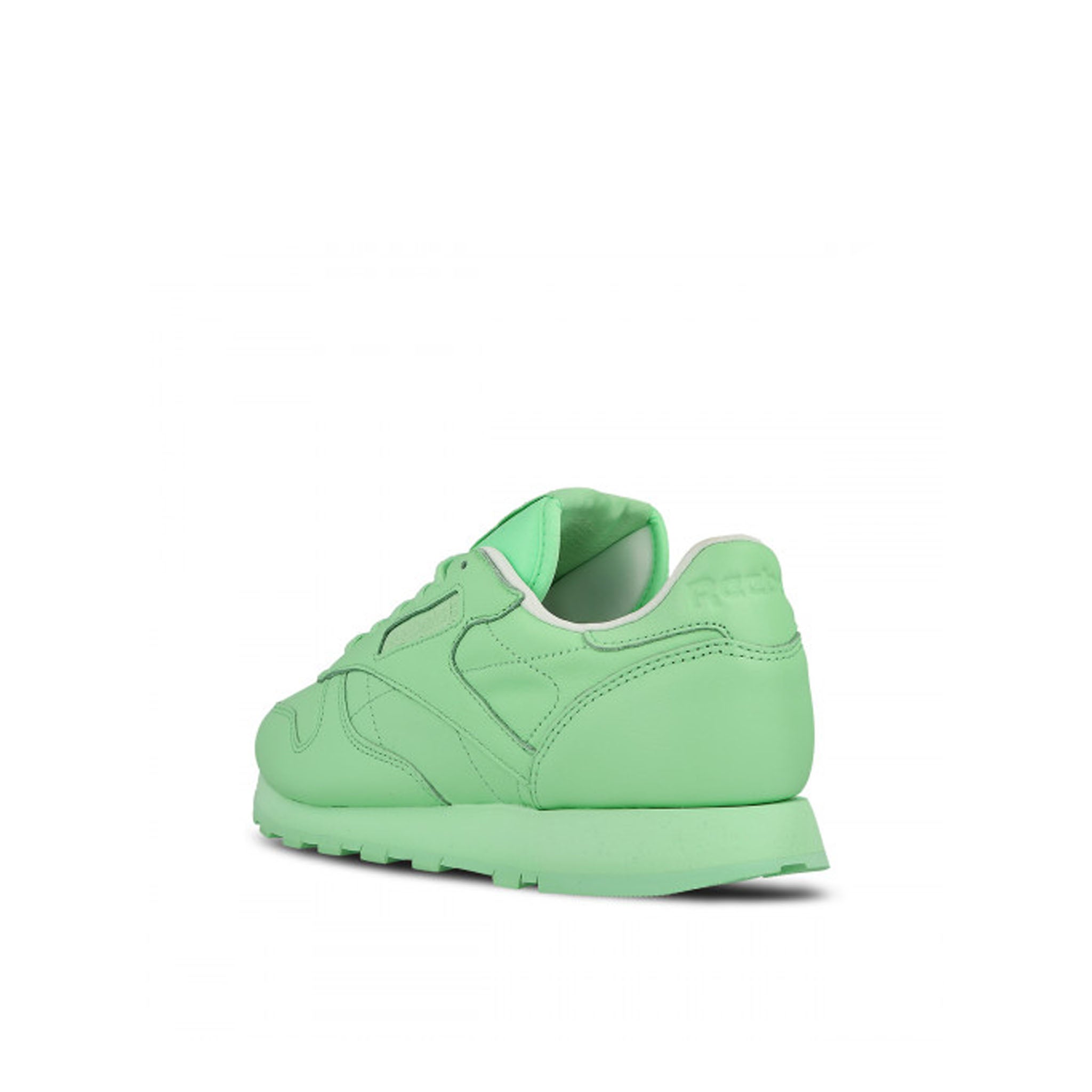 Reebok Classic Pastels Lace-Up Green Smooth Leather Womens Trainers BD2773