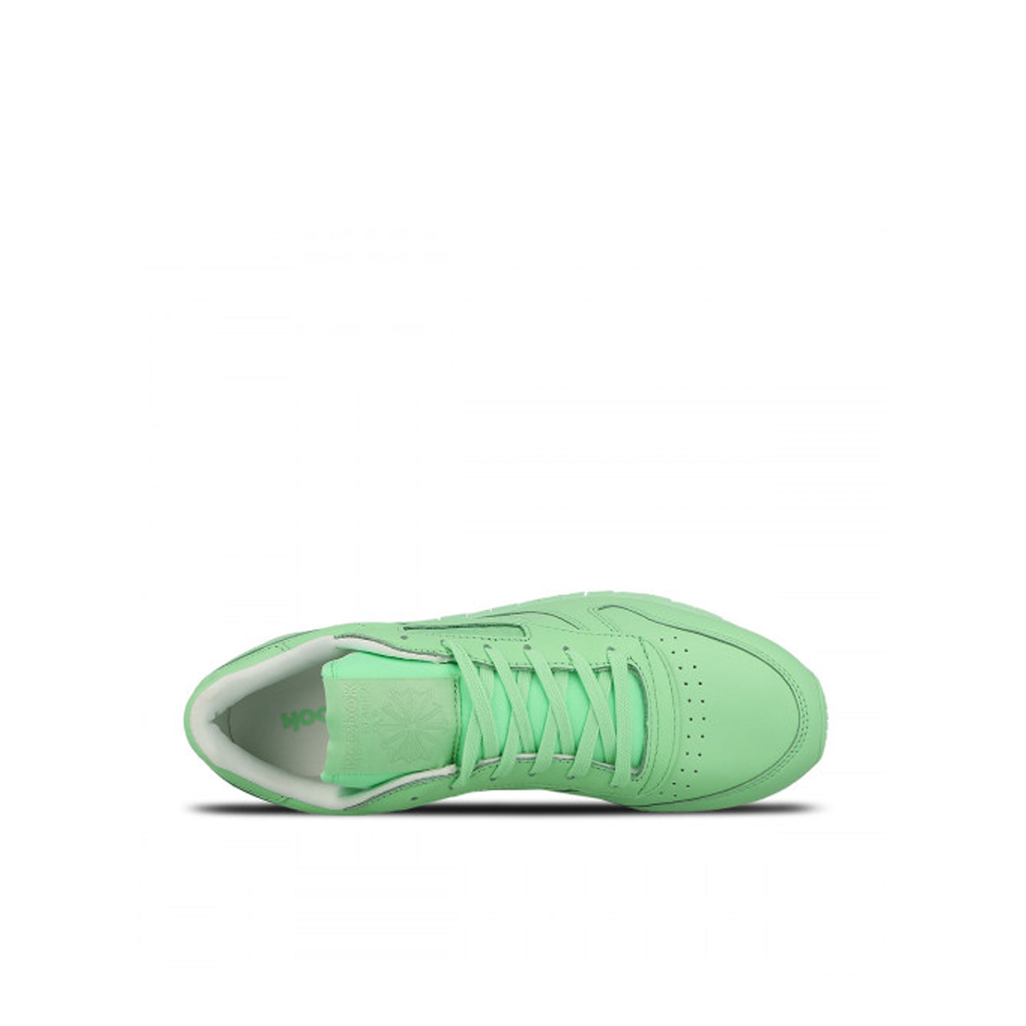 Reebok Classic Pastels Lace-Up Green Smooth Leather Womens Trainers BD2773