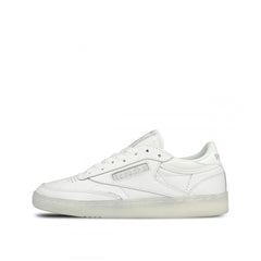 Reebok Club C 85 On The Court LaceUp White Smooth Leather Womens Trainers BD3096