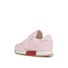 Reebok Classic Old Meets Lace-Up Pink Smooth Leather Womens Trainers BD3155