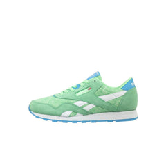 Reebok Classic Kids Green Suede Trainers