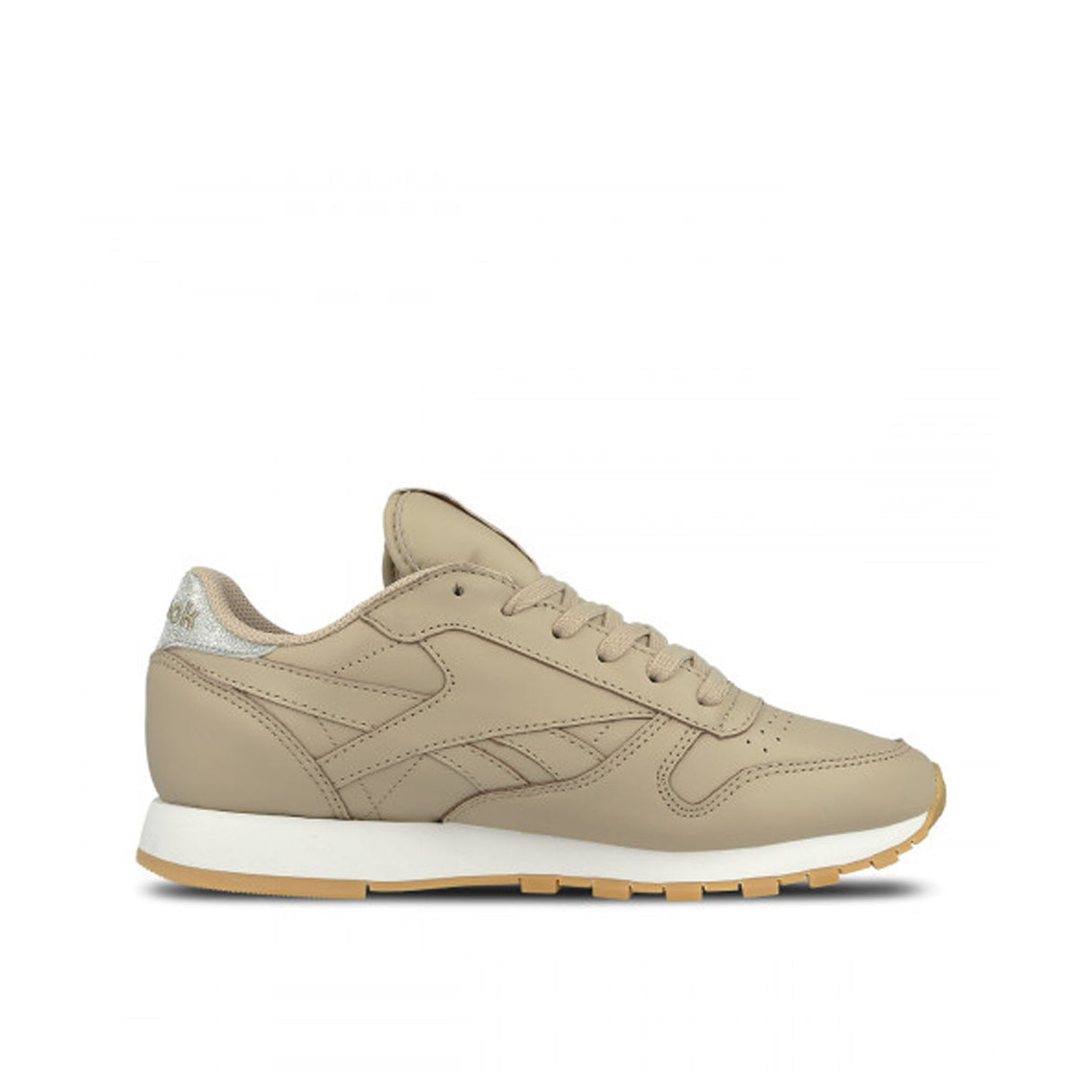 Reebok Classic Met Diamond Lace-Up Beige Smooth Leather Womens Trainers BD4424