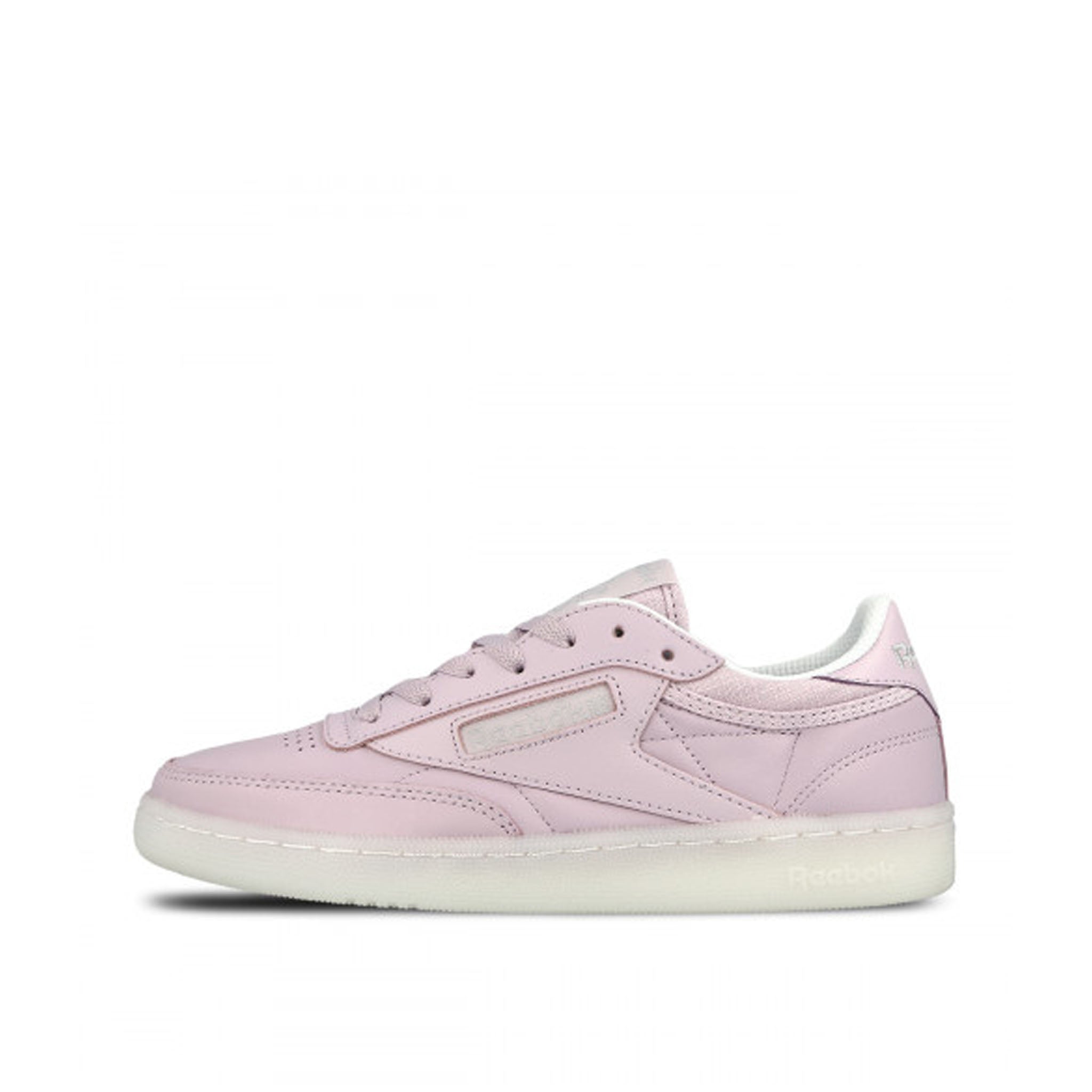 Reebok Club C 85 On The Court Lace-Up Pink Smooth Leather Womens Trainers BD4463