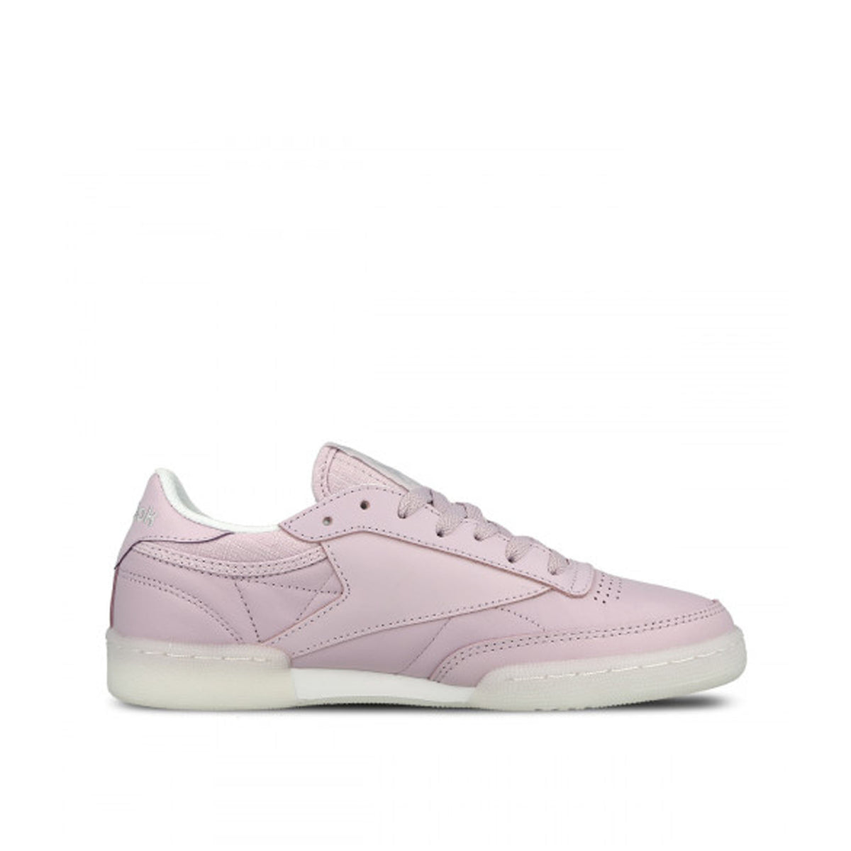 Reebok Club C 85 On The Court Lace-Up Pink Smooth Leather Womens Trainers BD4463