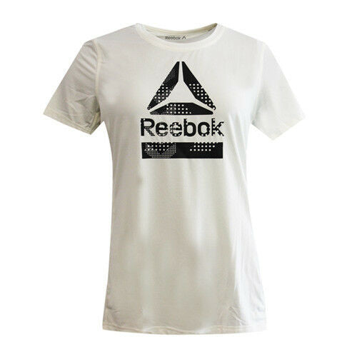 Reebok Active Chill Chalk Short Sleeved Womens Tee Top T-Shirts BQ4988 RW28