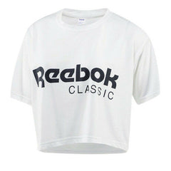 Reebok Classic Womens White Crop Top