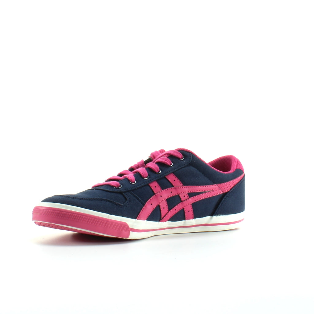 Onitsuka Tiger Aaron GS Navy Canvas Kids Lace Up Trainers C3A3N 5018