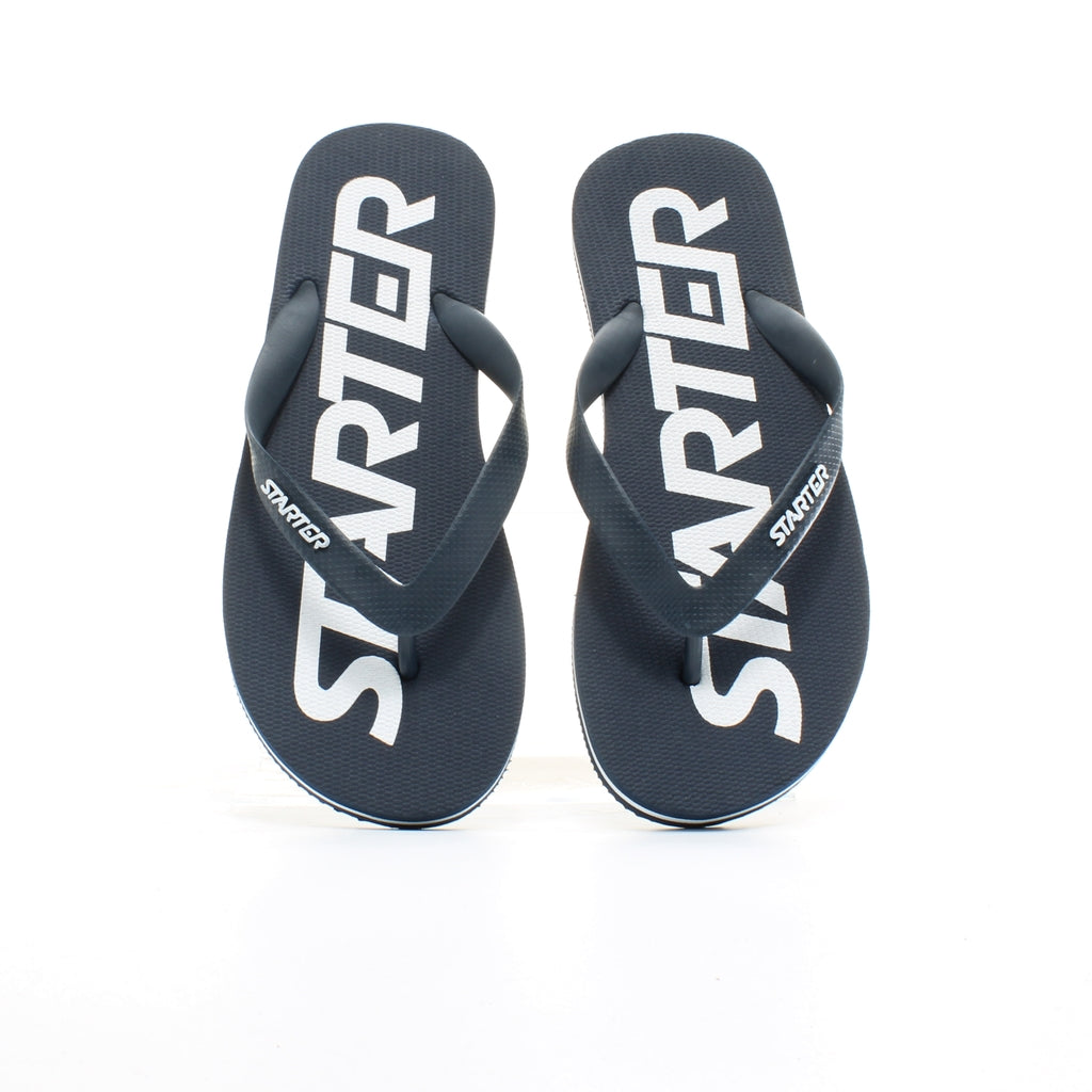 Starter Phoenix Navy Synthetic Mens Slip On Thong Flip Flops