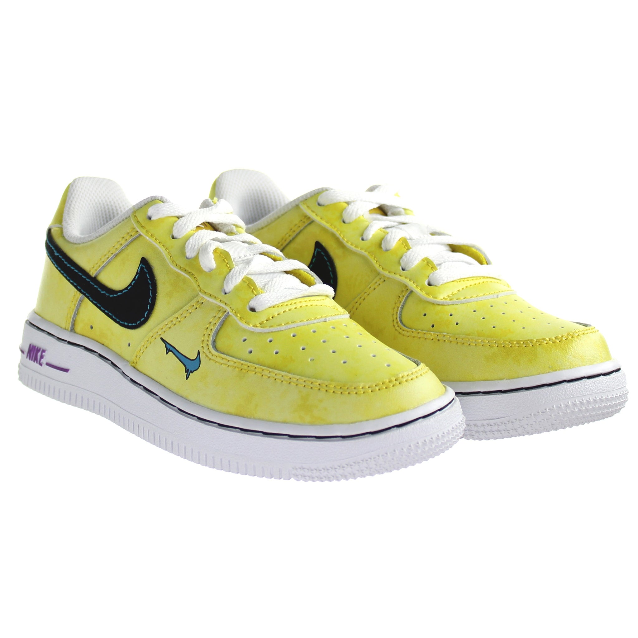 Nike Force LV8 3 Kids Yellow Trainers