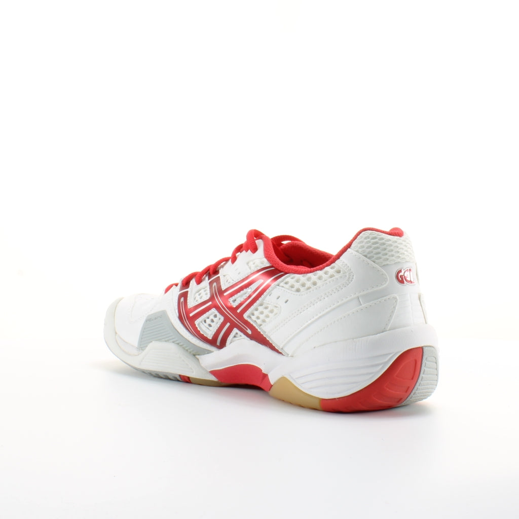 Asics Gel-Domain Womens White/Red Trainers