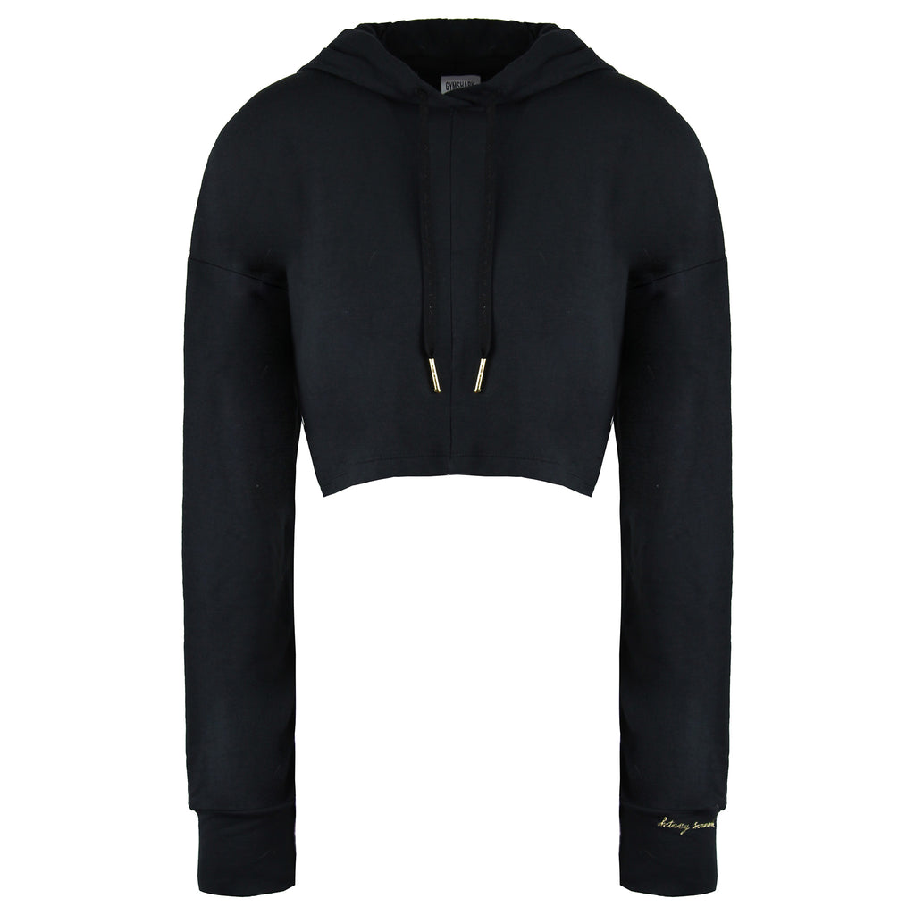 Gymshark Whitney Simmons Womens Black Crop Hoodie