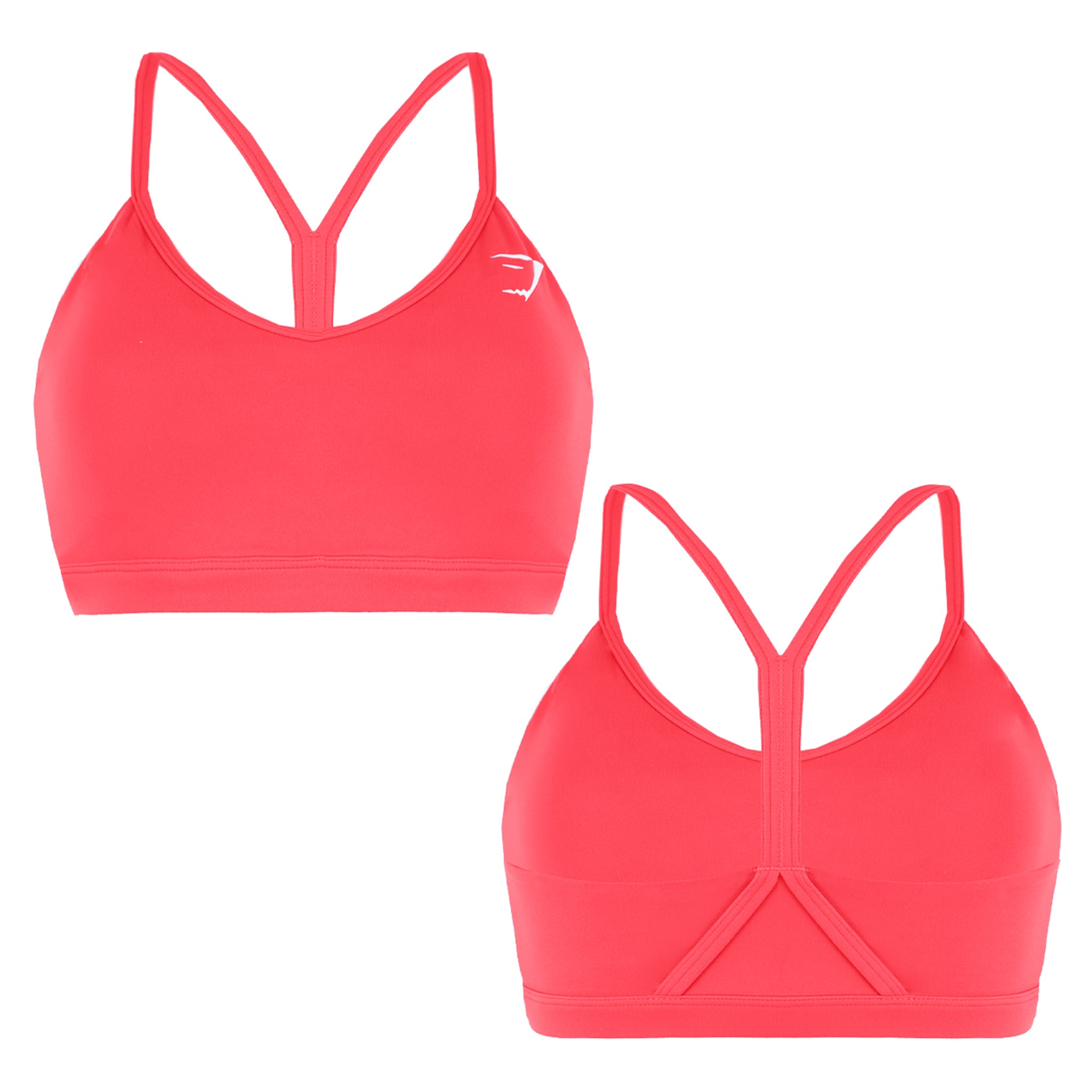 Gymshark Logo Womens Raspberry Red Sports Bra