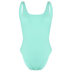 Gymshark Open Back Womens Turquoise Swimsuit