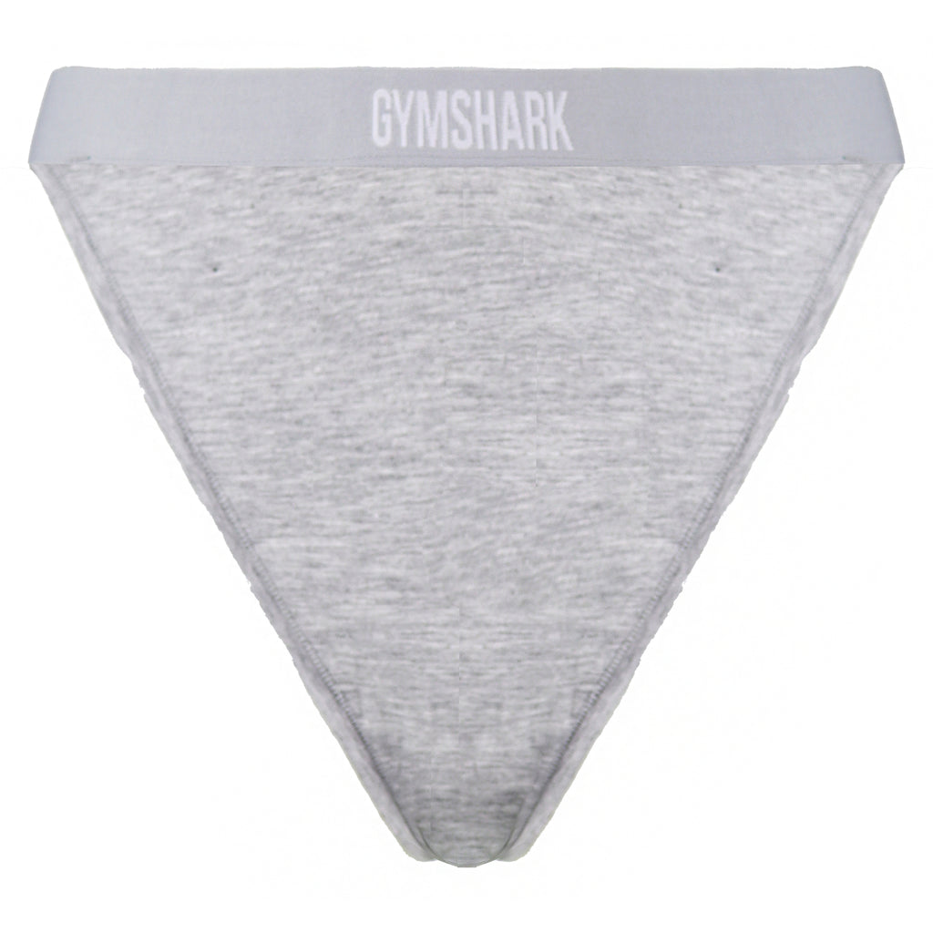 Gymshark Cotton Womens Grey Thong