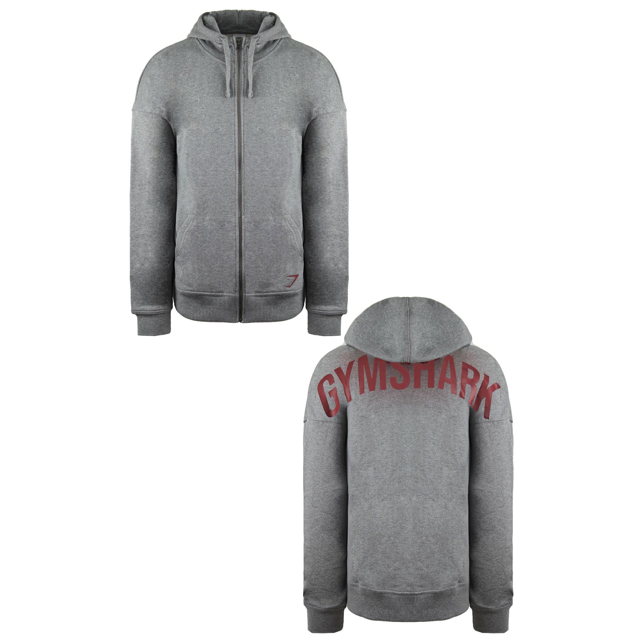 Gymshark Logo Mens Grey Track Jacket