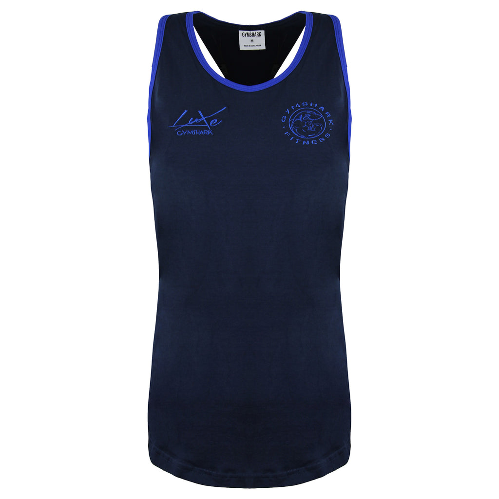 Gymshark Luxe Legacy Mens Navy Tank Top