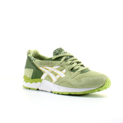 Asics Gel-Lyte V Green Leather Mens Lace Up Trainers H6D1L 7301