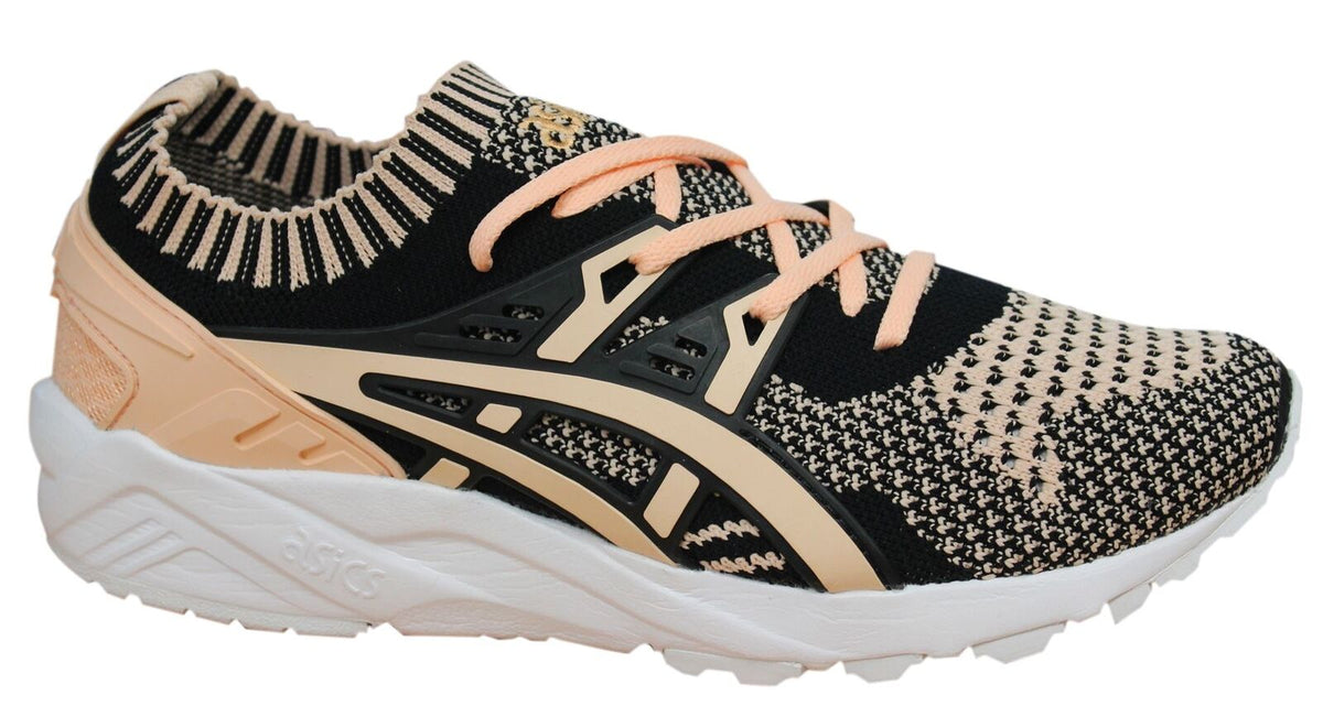 Asics Gel-Kayano Apricot Knit Womens Black/Peach Trainers