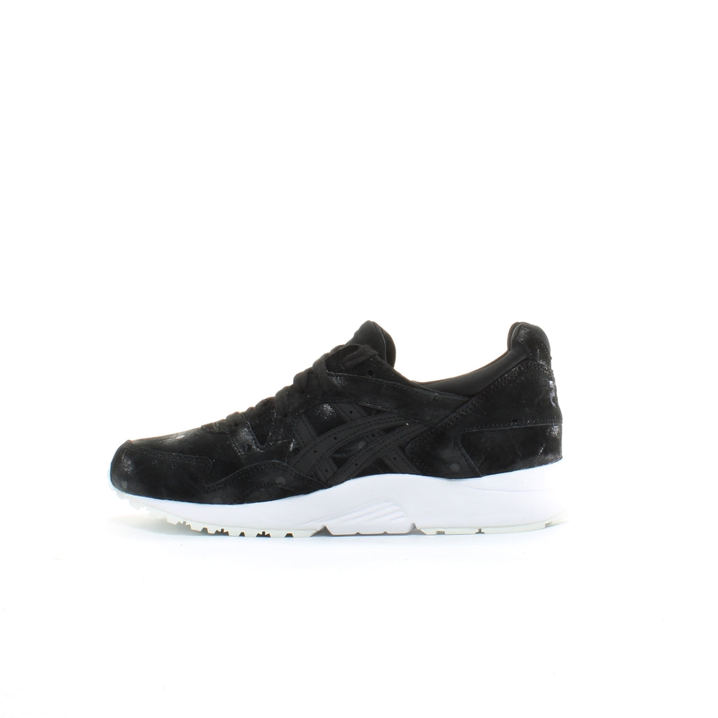 Asics Gel-Lyte V Black Leather Womens Lace Up Trainers HL7E9 9090