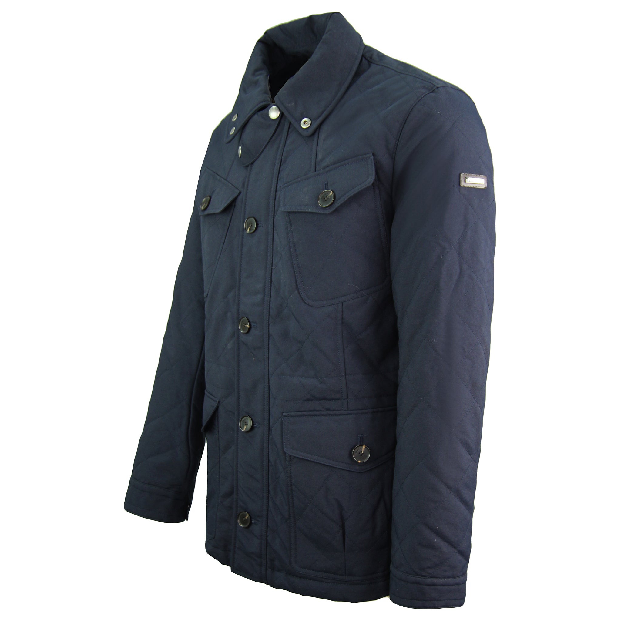 Hackett London Fenton Mens Navy Coat