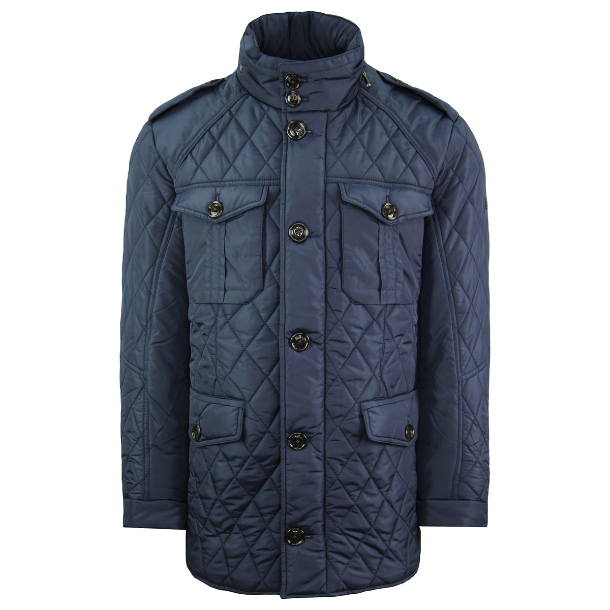 Hackett London Winter Holborn Mens Navy Coat