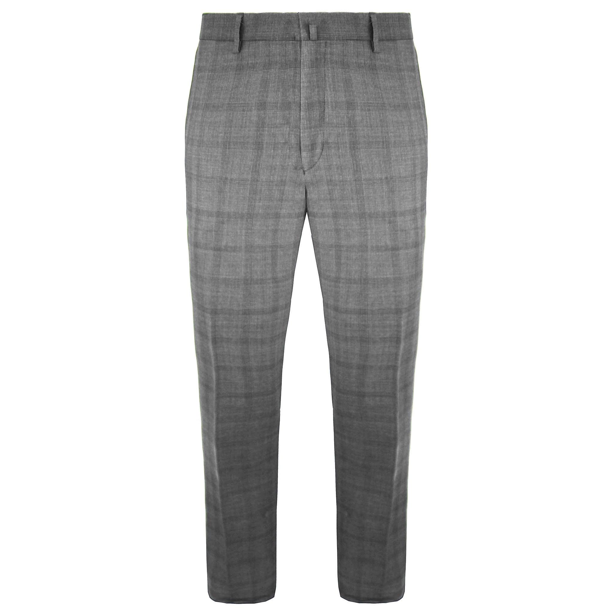 Hackett London B&W Single Breasted POW Mens Grey Suit