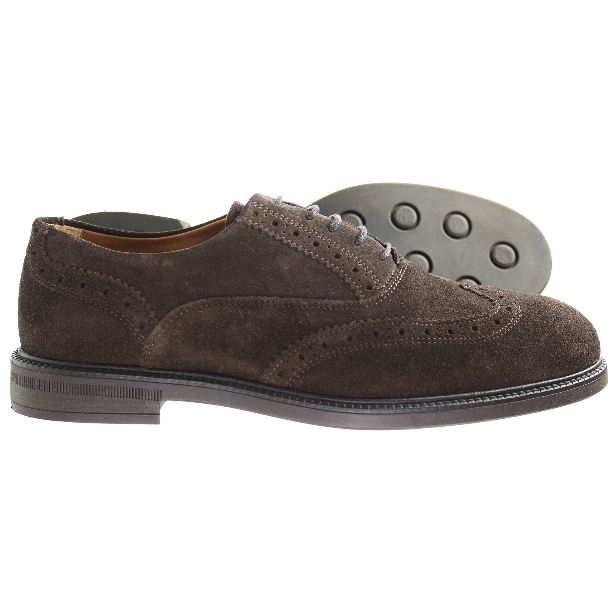 Hackett Chino PLN Brogue Mens Brown Shoes