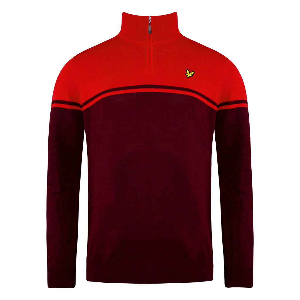 Lyle & Scott Croft Golf Mens Red Sweater