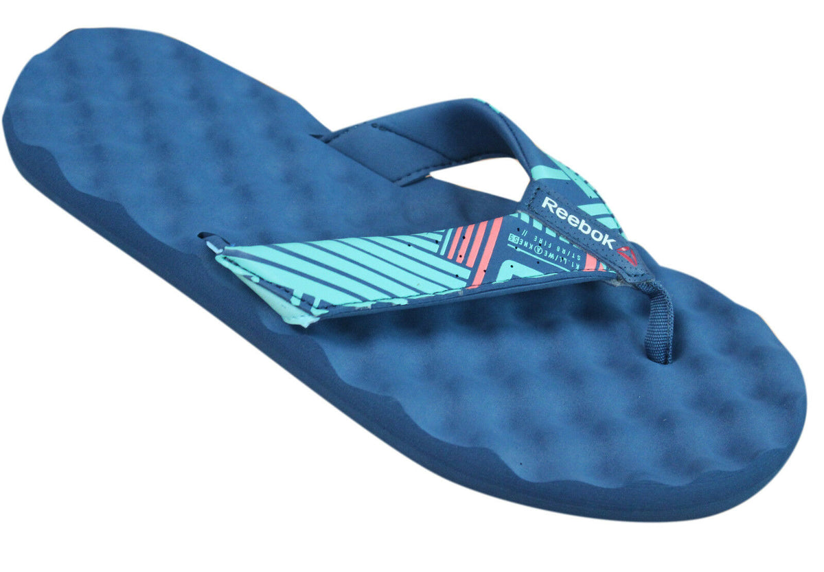 Reebok Nanossage Adventure Womens Blue Flip Flops