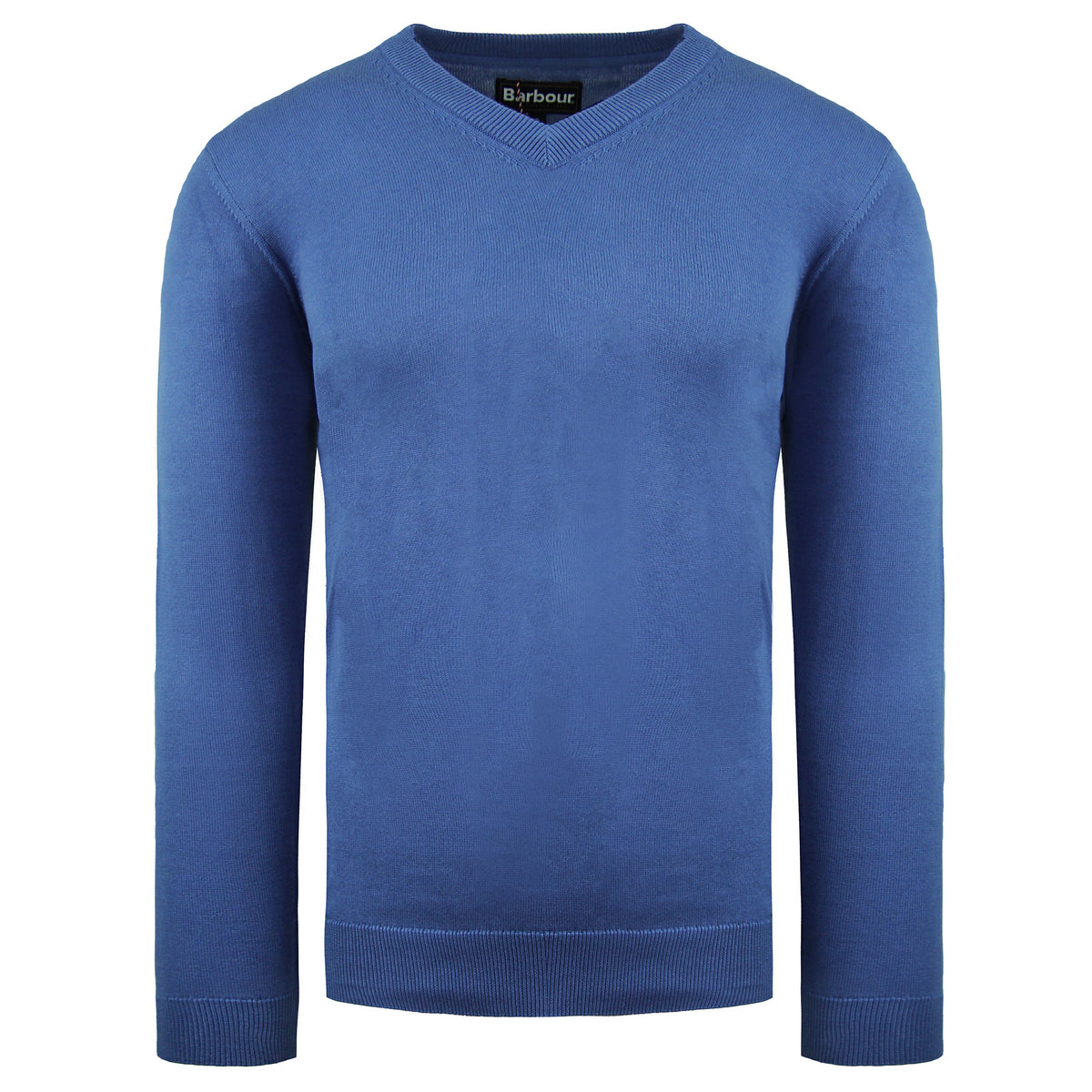 Barbour Pima Cotton Mens Blue Sweater