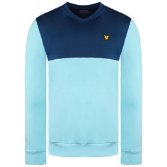 Lyle & Scott Golf Mens Blue Sweater