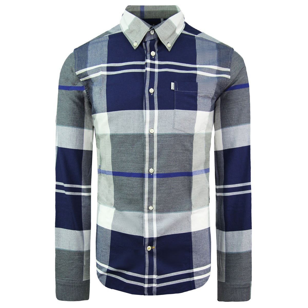 Barbour Tailored Fit Mens Blue Oxford Shirt