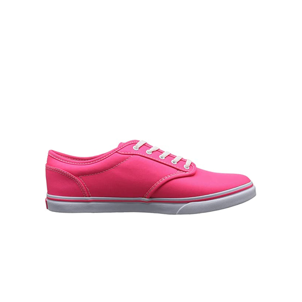 Vans Atwood Low Lace-Up Pink Canvas Womens Plimsolls NJO5T1