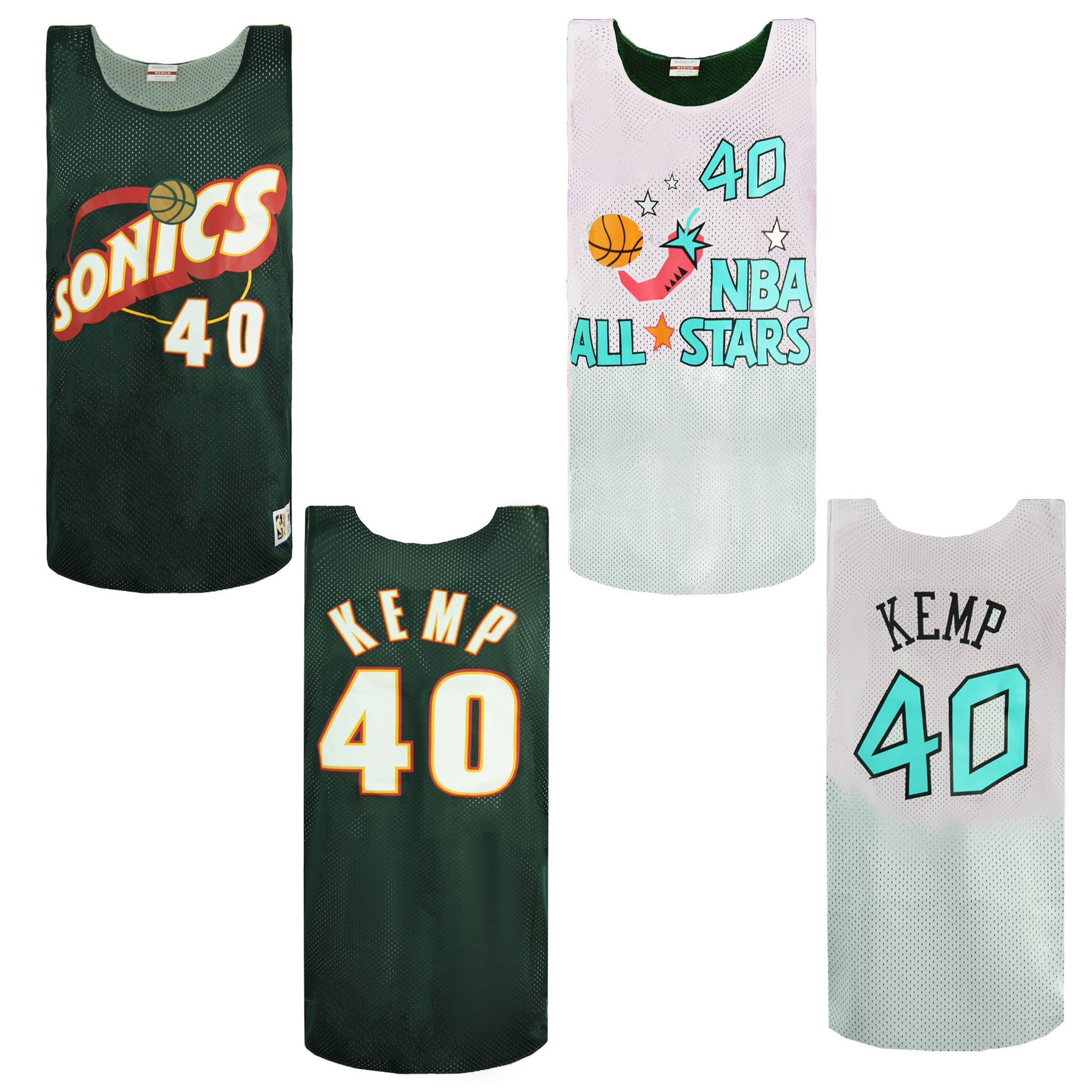 Mitchell & Ness Sonics Shawn Kemp 1196 Reversible Mesh Vest